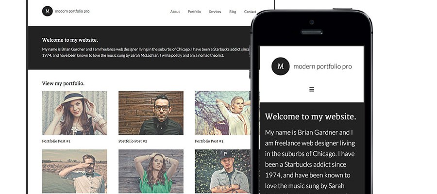 Modern Portfolio Pro Theme